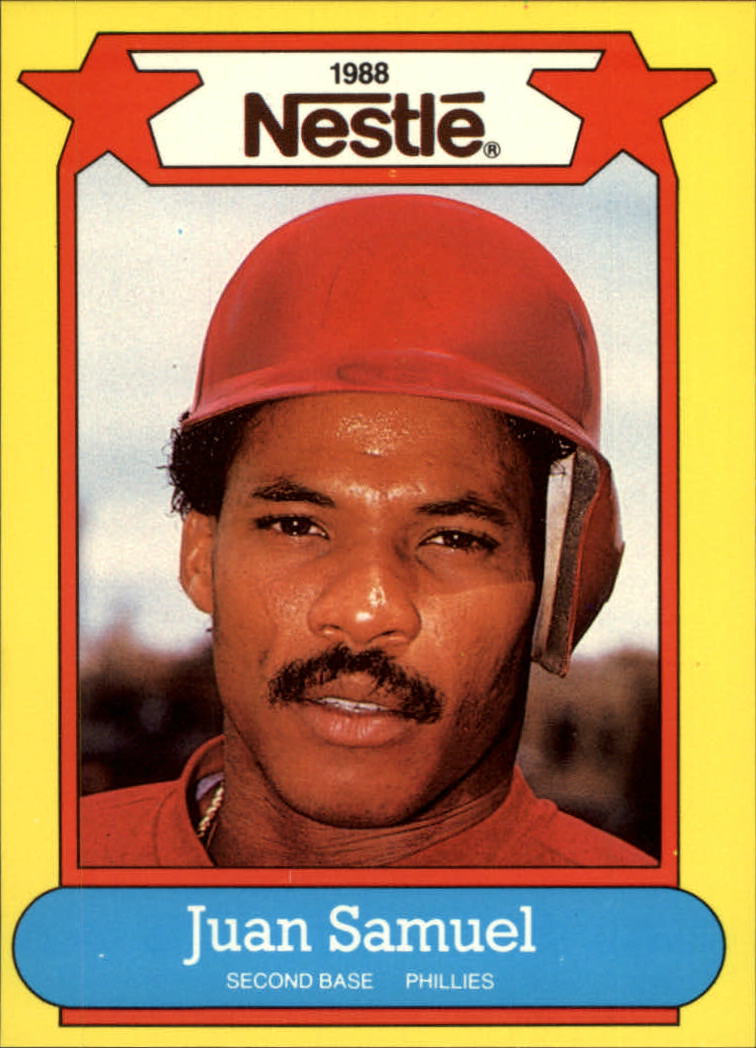 1988 Nestle Baseball Cards     016      Juan Samuel